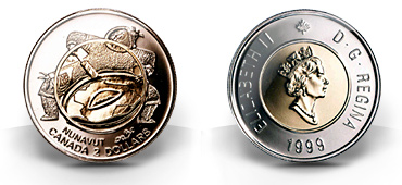 1999 2 dollar circulation coin