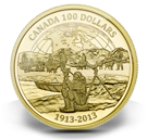 14k Gold Coin - 100th Anniversary of the Canadian Arctic Expedition - Mintage: 2500 (2013)