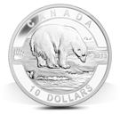 Pièce de 1/2 oz en argent fin - L’ours polaire (2013)