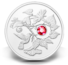 1/4 oz Fine Silver Coin - Hummingbird and Morning Glory (2013)