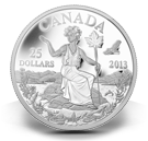 1 oz Fine Silver Coin - Canada: An Allegory - Mintage: 8,500 (2013)