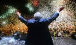 Le nouveau président élu du Mexique, Andrés Manuel López Obrador, lors de son discours de victoire à Mexico, dimanche.