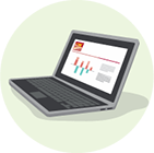 Laptop displaying CIBC Online Banking