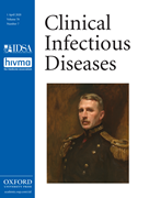 Cover image of current issue from Clinical Infectious Diseases
