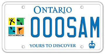 Illustration of Licence Plate - Geocaching